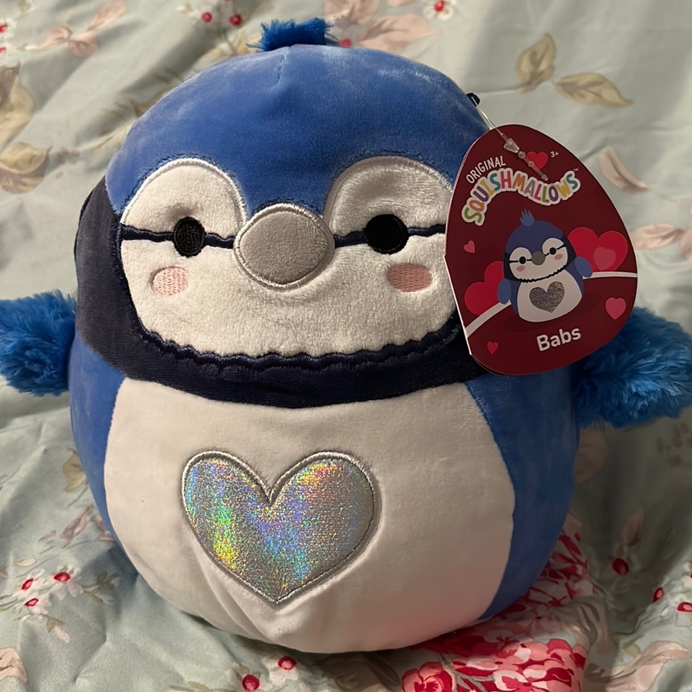 8” blue jay squishmallow Babs